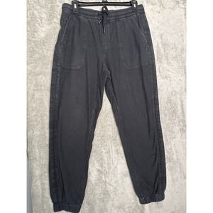 Athleta Farallon Jogger Pants Womens 8 Black Drawstring Elastic Waist Athleisure